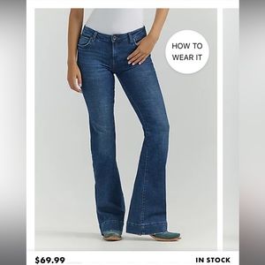 WOMEN'S WRANGLER RETRO® MAE WIDE LEG TROUSER JEAN